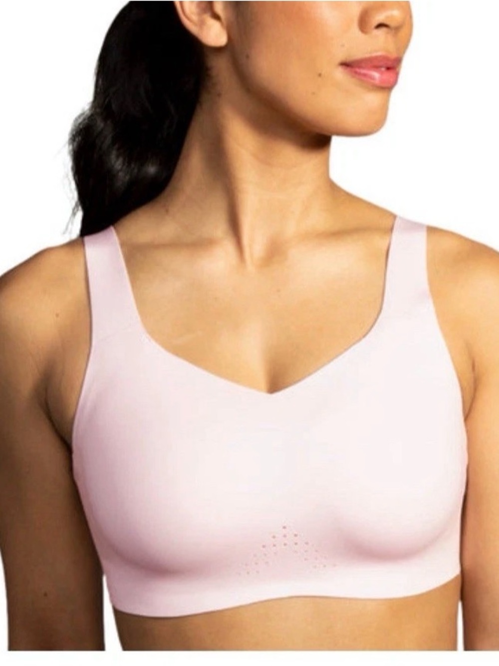 Brooks Women’s Seamless Light Pink underwire running Bra